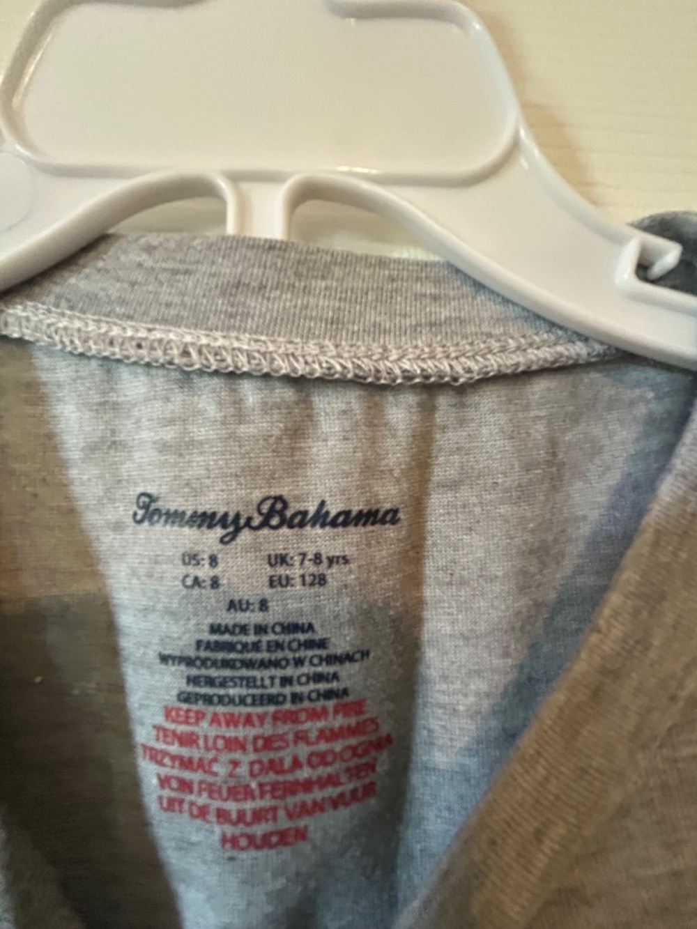 Boys Tommy Bahama PJ's size 8 - Picture 2 of 3